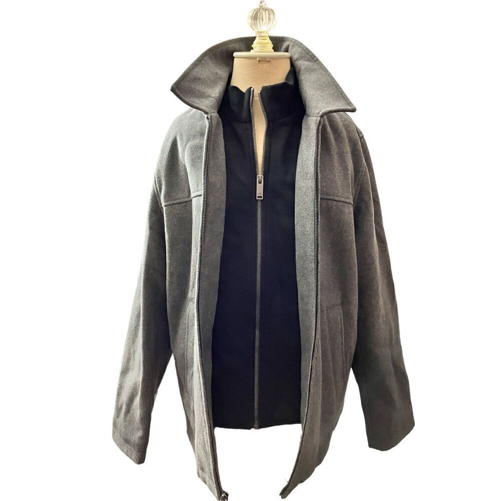 Dockers Men’s Lined Midweight Wool Blend Coat / NWT